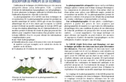 Couverture de la fiche techniques innovantes Télédétection aéroportée pour reconstruction 3D