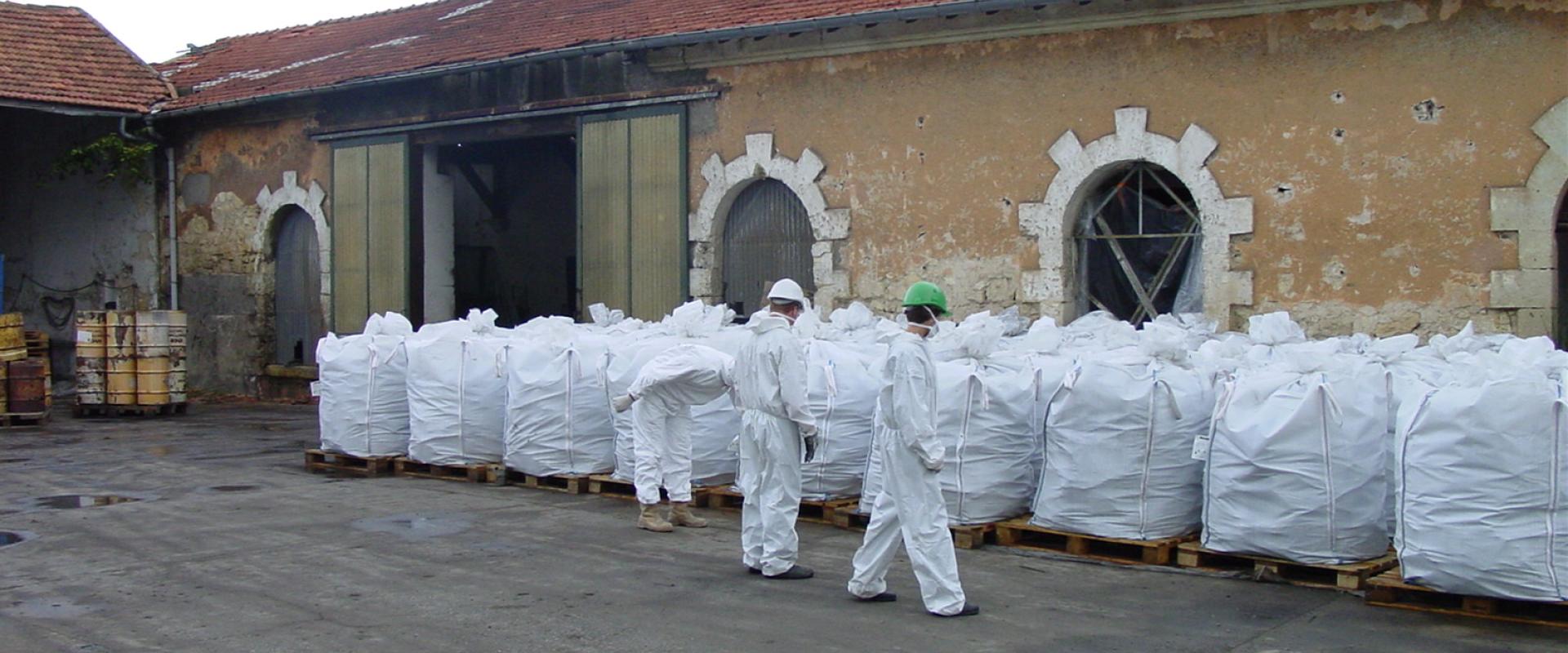 Evacuation en big-bag