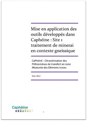 Couverture du guide "site" Traitement de minerai en contexte gneissique
