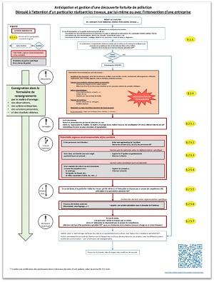 Logigramme des actions à conduire en cas de découverte fortuite de pollution - Version à l'attention des particuliers