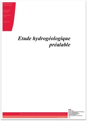 Image de couverture du guide "Etude hydrogéologique préalable""