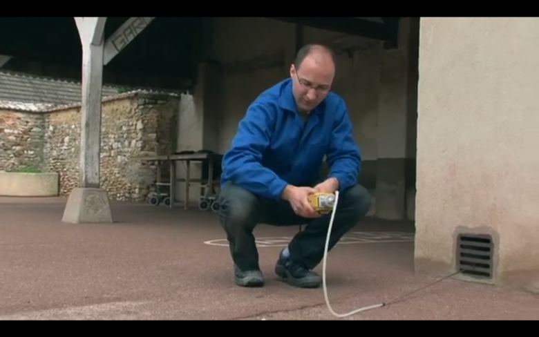 Mesure de gaz dans un vide sanitaire